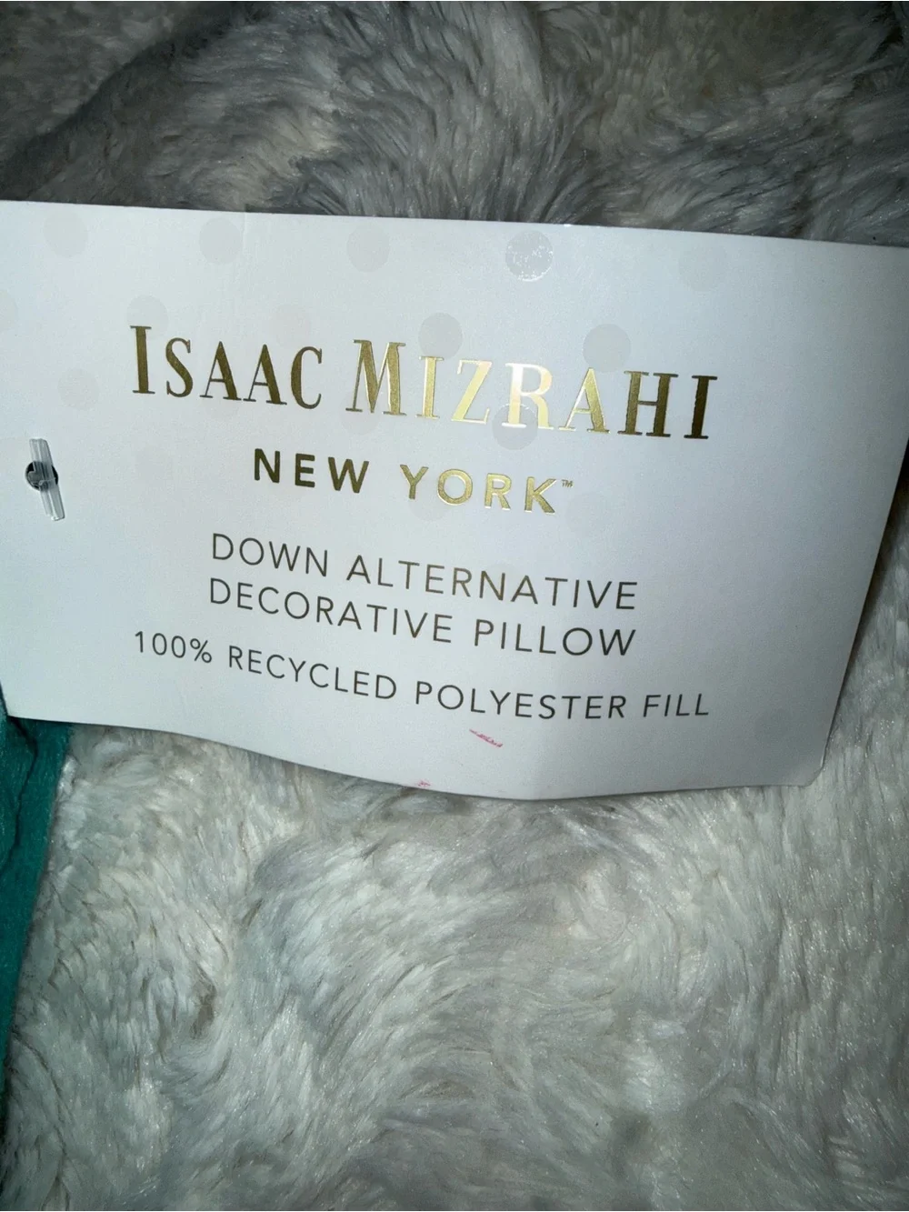 Bad Witch Energy Teal Decorative Pillow by Isaac Mizrahi